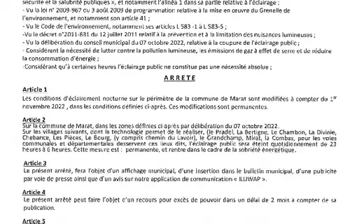 Arretes municipaux
